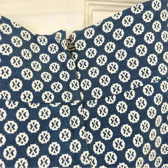 Maeve Anthropologie • Navy Blue Fourth Street Swing Pleated Bohemian Twee Skirt - Picture 7 of 10